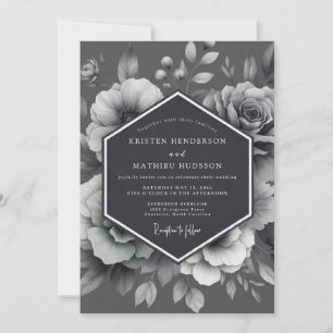 Invitación Boda de Flora Grabada en Grafito