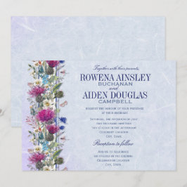 Invitación Boda de Floral de Thistle de Escocia