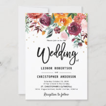 Boda de Floral Floral Blossom de Rubor de otoño en