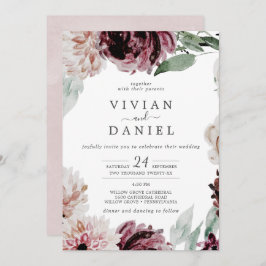 Invitación Boda de Floral Romance Casual