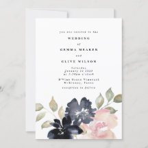 Boda de Florals de acuarela romántica
