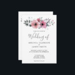 Invitación Boda de flores acuáticas de estilo rústico moderno<br><div class="desc">Elegante y rústica invitación a la boda de flores acuáticas. Elegante decoración en tonos pastel con acuarela floral. Añade tu propio nombre y texto para personalizar.</div>