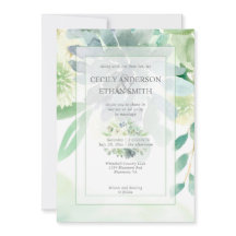 Boda de Flores Blancas de color verde e índigo