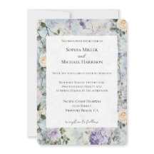 Boda de Flores Blancas de Lavanda Púrpura