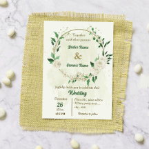 Boda de flores blancas de marfil