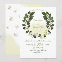 boda de flores blancas y doradas