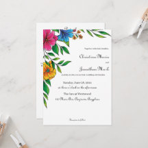 Boda de flores brillantes de primavera y verano