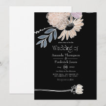 Boda de Flores de Acuarela Moderna