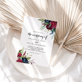 Invitación Boda de flores de Boho de lujo y capricho
