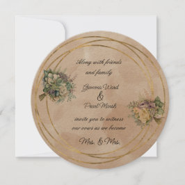 Invitación Boda de flores de Bouquet de novias lesbianas