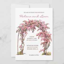 Invitación Boda de flores de cuento de hadas románticas