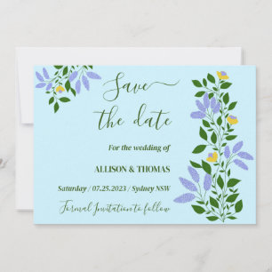 Invitación Boda de Flores de Jardín de la Casa de la Moneda S