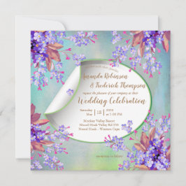 Invitación Boda de flores de lavanda de Lilac