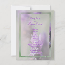 Invitación Boda de flores de lavanda morada | Personalizar