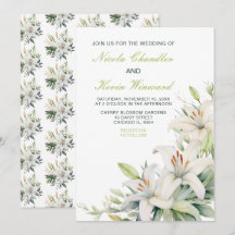 Boda de Flores de Lirio Blanco