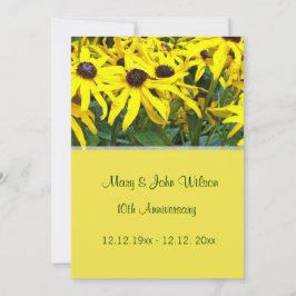 Invitación boda de flores de margarita amarillo brillante ani
