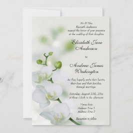 Invitación Boda de flores de orquídea