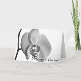 Invitación Boda de flores de orquídea blanca