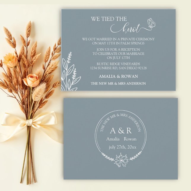 Invitación Boda de flores de pradera nos atamos el nudo (Subido por el creador)
