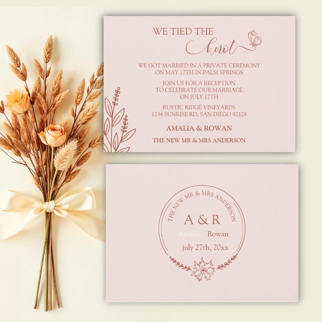 Invitación Boda de flores de pradera nos atamos el nudo (Subido por el creador)
