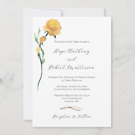 Invitación Boda de Flores de Verano Brillantes