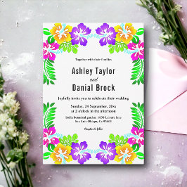 Invitación Boda de flores del Jardín Botánico Tropical Modern