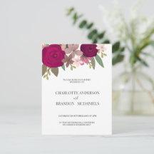 Boda de flores en el jardín de Borgoña moderno