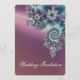 Invitación Boda de flores espirales