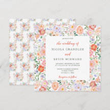 Boda de flores florales de primavera