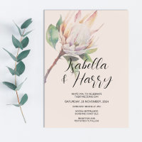 Boda de flores nativas de protección rosa de Rubor