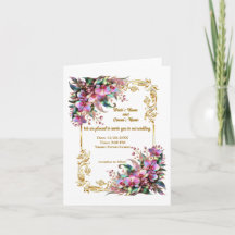 Boda de flores orquídeas elegantes y vibrantes