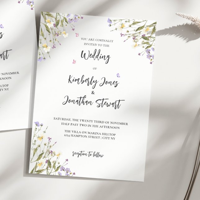 Invitación Boda de flores románticas (Subido por el creador)