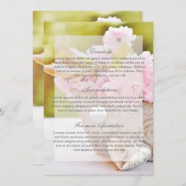 Invitación Boda de flores rosas-flores de cerezo