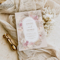 Boda de Flores Rubor Boho Pampas Grass