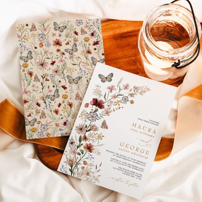 Invitación Boda de Flores Rustic Boho Garden (Subido por el creador)