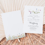 Invitación Boda de Flores Salvajes y Dainty Colorful<br><div class="desc">Esta colorida invitación a bodas de flores silvestres es perfecta para un boda rústico. El diseño se caracteriza por una acuarela pintada a mano con bonitas flores rosadas,  onduladas,  azules,  navales,  amarillas,  violetas y verdes.</div>