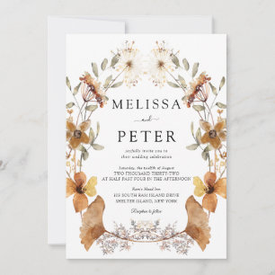 Invitación Boda de flores silvestres