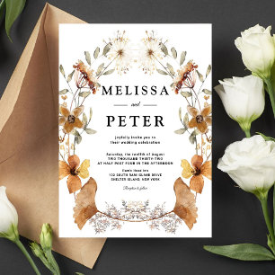 Invitación Boda de flores silvestres