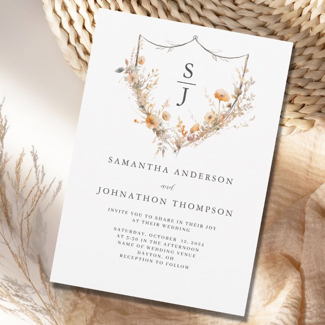 Invitación Boda de flores silvestres (Subido por el creador)