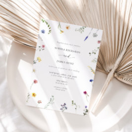 Invitación Boda de flores silvestres