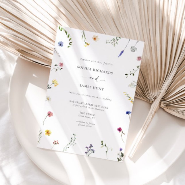 Invitación Boda de flores silvestres (Subido por el creador)