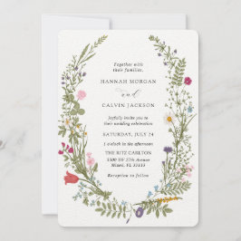 Invitación Boda de flores silvestres