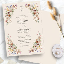 Boda de flores silvestres boho