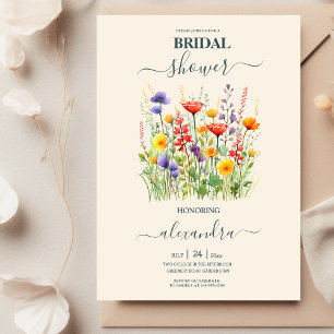 Invitación Boda de flores silvestres Boho Country Bridal Show