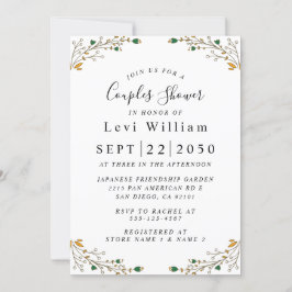 Invitación Boda de Flores Silvestres, Ducha De Novias Florale