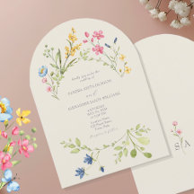 Boda de flores silvestres elegantes