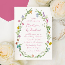 Boda de flores silvestres en un jardín caprichoso