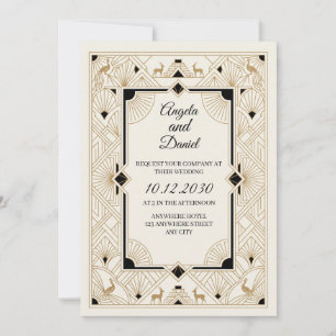Invitación Boda de flores silvestres pastel