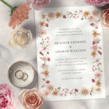 Boda de flores silvestres rusas