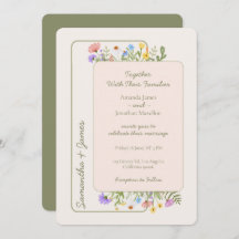 Boda de flores silvestres rusticas modernas